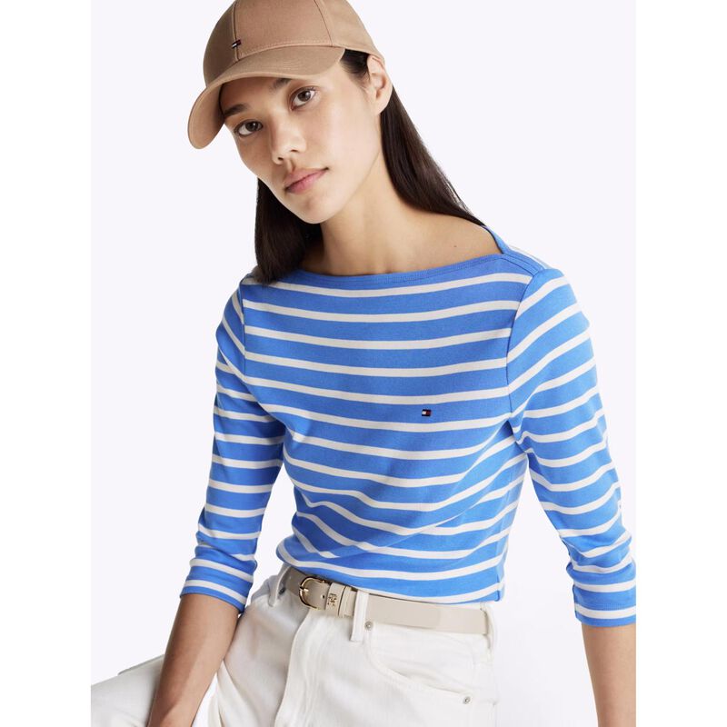 Tommy Hilfiger Slim 3/4 Sleeve Boat Neck T-Shirt image number 2